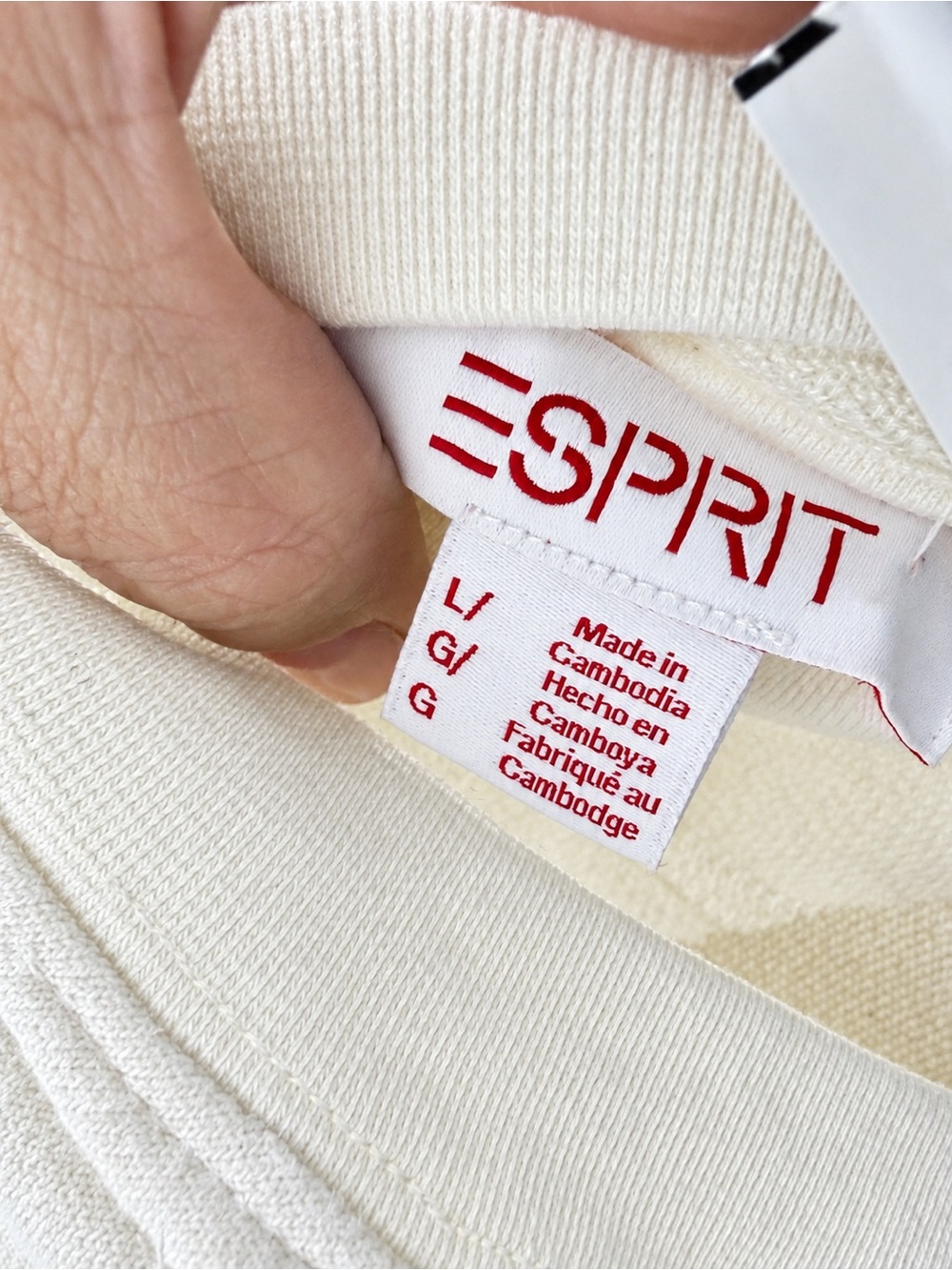 ESPRIT Oversized   Embroidered Logo Crewneck Sweatshirt 80’s 90’s “Retro” Viral - Picture 5 of 5